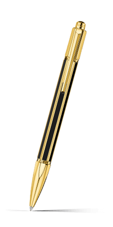 Gold-Plated VARIUS™ CHINA BLACK Ballpoint Pen