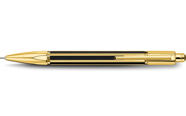 Minenhalter VARIUS™ CHINA BLACK goldplattiert