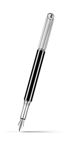 Silver-Plated, Rhodium-Coated VARIUS™ CHINA BLACK Fountain Pen