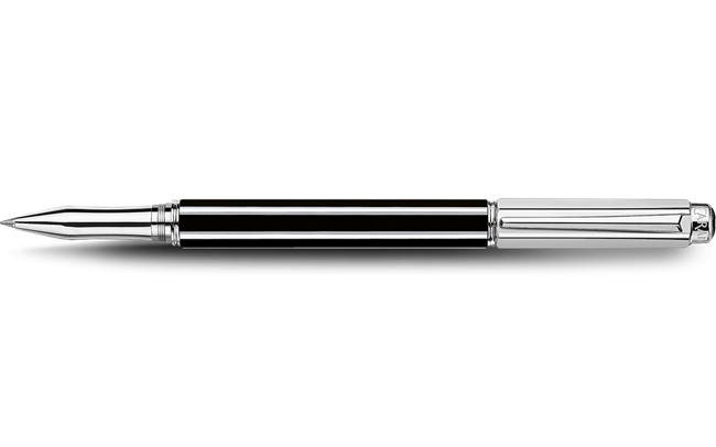 Silver-Plated, Rhodium-Coated VARIUS™ CHINA BLACK Roller Pen