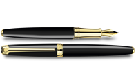 Gold-Plated LÉMAN™ EBONY BLACK Fountain Pen