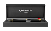 Gold-Plated LÉMAN™ EBONY BLACK Ballpoint Pen