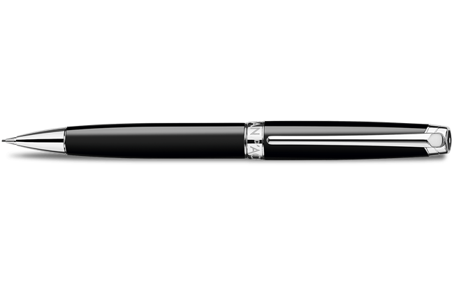 Silver-Plated, Rhodium-Coated LÉMAN™ EBONY BLACK Mechanical Pencil