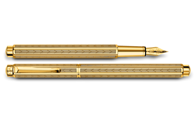 Penna Stilografica ECRIDOR™ CHEVRON Dorata