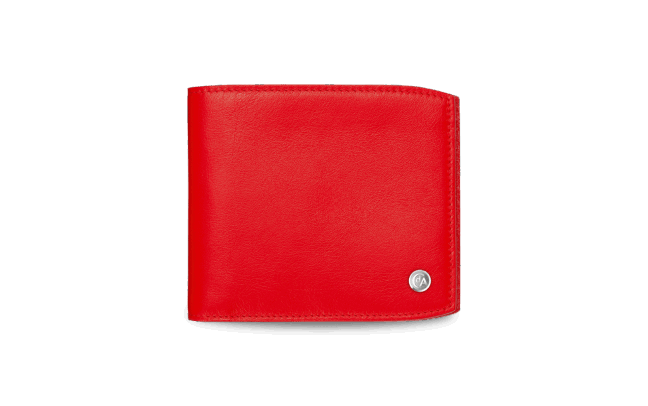 Banknoten-Etui für 8 Kreditkarten LÉMAN Rot