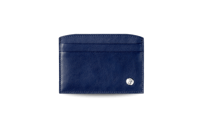 Night Blue LÉMAN Card Holder