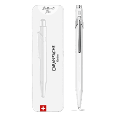 849™ POPLINE White Ballpoint Pen, with Holder