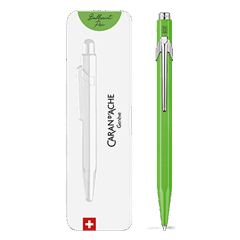 849™ POPLINE Fluorescent Green Ballpoint Pen, with Holder