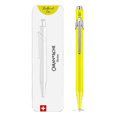 849™ POPLINE Fluorescent Yellow Ballpoint Pen, with Holder