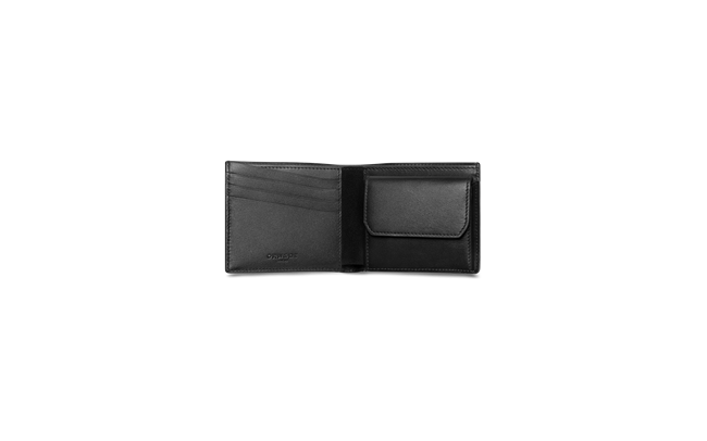 Black 4-card Wallet with Coin Case