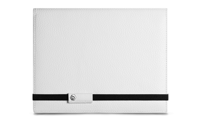 LÉMAN White Leather Notebook A5