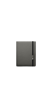 LÉMAN GREY leather notebook A5