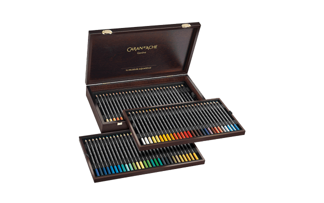 Wooden Box of 80 Colours MUSEUM Aquarelle