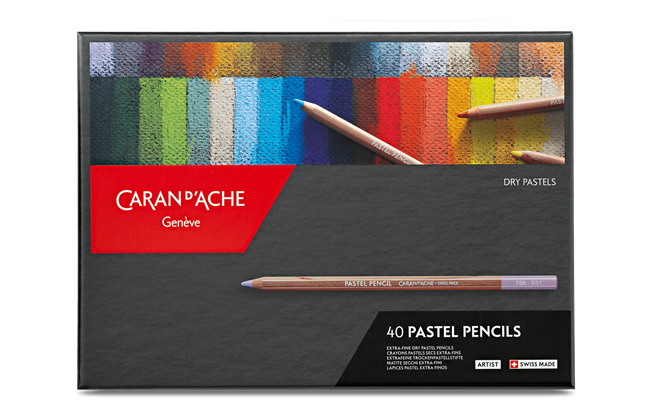 Etui 40 Farben PASTEL PENCILS