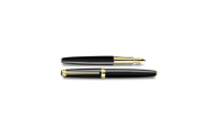 Gold-plated LÉMAN EBONY BLACK fountain pen