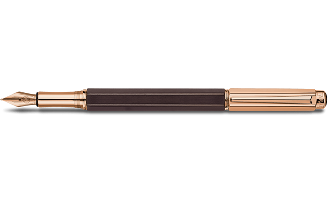 Stylo Plume VARIUS™ EBONY Plaqué Or Rose