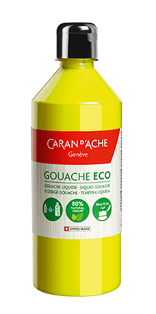 GOUACHE ECO 500 ml Jaune Citron Fluo