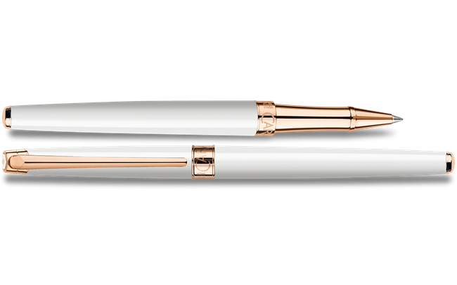 White Rose Gold LÉMAN™ SLIM Roller Pen