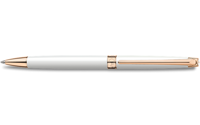 White Rose Gold LÉMAN™ SLIM Ballpoint Pen