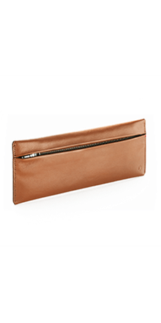 ZIPPED BEIGE CASE FOR 1 PEN