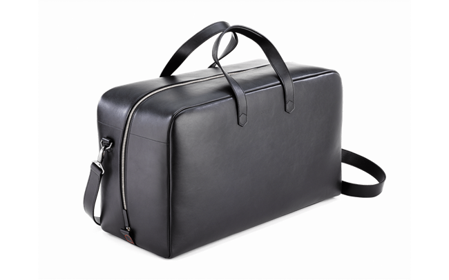 WEEKENDER-REISETASCHE AUS SCHWARZEM LEDER