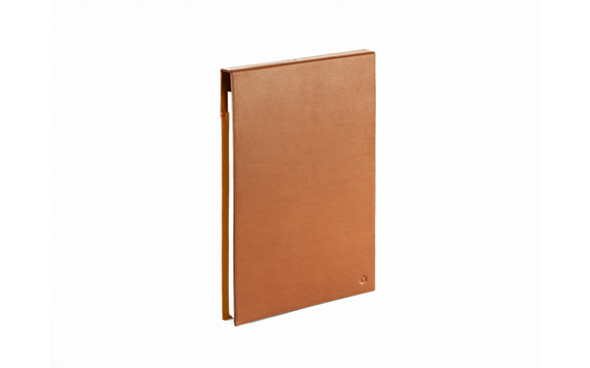 CAHIER CUIR A5 CAMEL