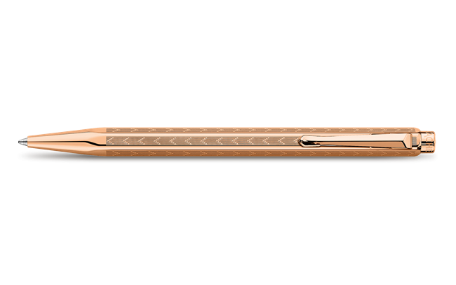 ECRIDOR™ CHEVRON Rose-Gilded Ballpoint Pen