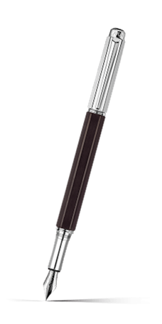 Stylo Plume VARIUS™ EBONY Argenté Rhodié