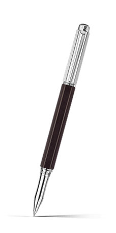 Stylo Roller VARIUS™ EBONY Argenté Rhodié