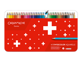 Etui mit 40 wasservermalbaren Farben SWISSCOLOR