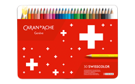 Etui 30 wasserfeste Farben SWISSCOLOR