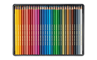 Etui 30 wasserfeste Farben SWISSCOLOR