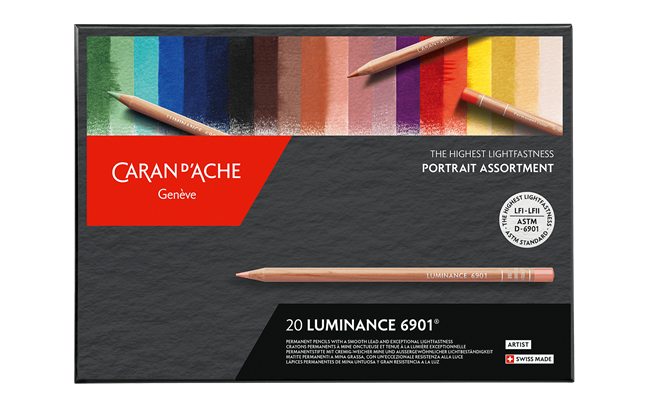 Boîte 20 Couleurs LUMINANCE 6901™ – Assortiment « Portrait »