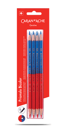 Set 4 Crayons PRISMALO™ BICOLOR Rouge/Bleu