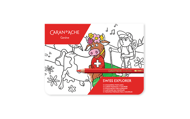 SWISS EXPLORER Colouring Postcards