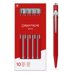 Box of 10 Red ballpoint pens 849™ CLASSIC LINE