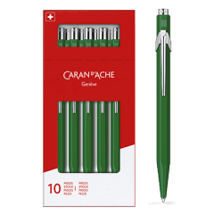 Box of 10 Green ballpoint pens 849™ CLASSIC LINE