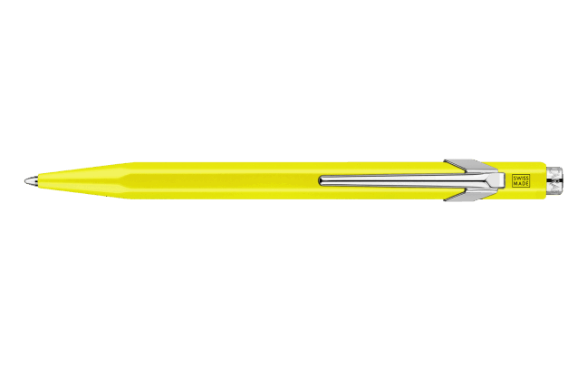 Box of 10 Yellow ballpoint pens 849™ FLUOLINE