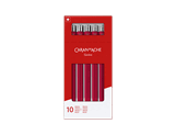 Boîte de 10 Stylos Bille 849™ COLORMAT-X Rouges