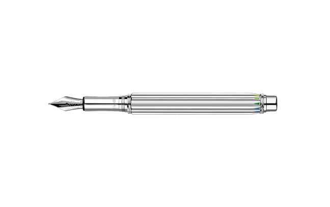 Silver-Plated and Rhodium-Coated VARIUS™ RAINBOW Fountain Pen limitierte Edition