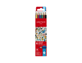 Cardboard Box of 6 Water-Soluble Colour Pencils SCHOOL LINE