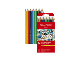 Cardboard Box of 12 Permanent Colour Pencils SCHOOL LINE