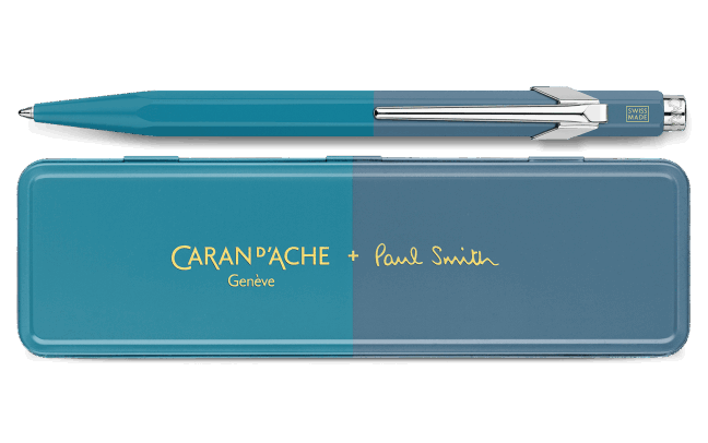 849™ PAUL SMITH Cyan Blue & Steel Blue Ballpoint Pen Special Edition