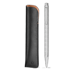 ECRIDOR™ WAVE Platinum Set Ballpoint Pen & Leather Case Special Edition