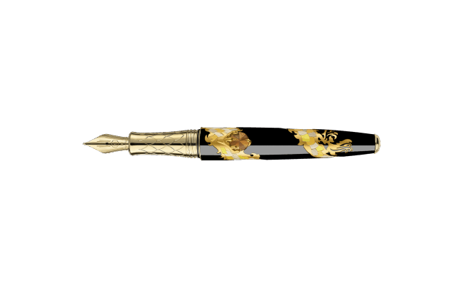 Stylo Plume DRAGON Marqueterie de Paille Édition Limitée