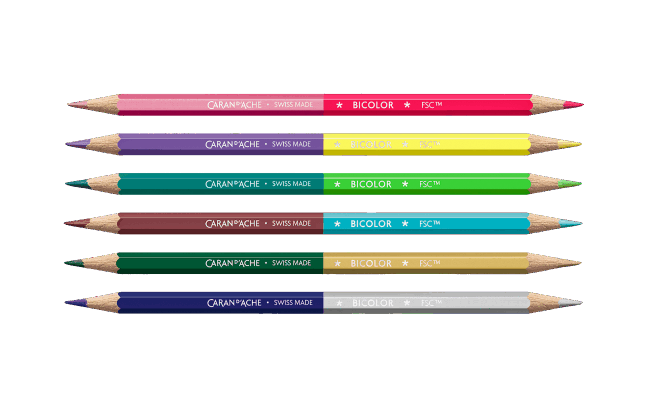 Box of 6 Two-tone Pencils CLAIM YOUR STYLE - Special Edition